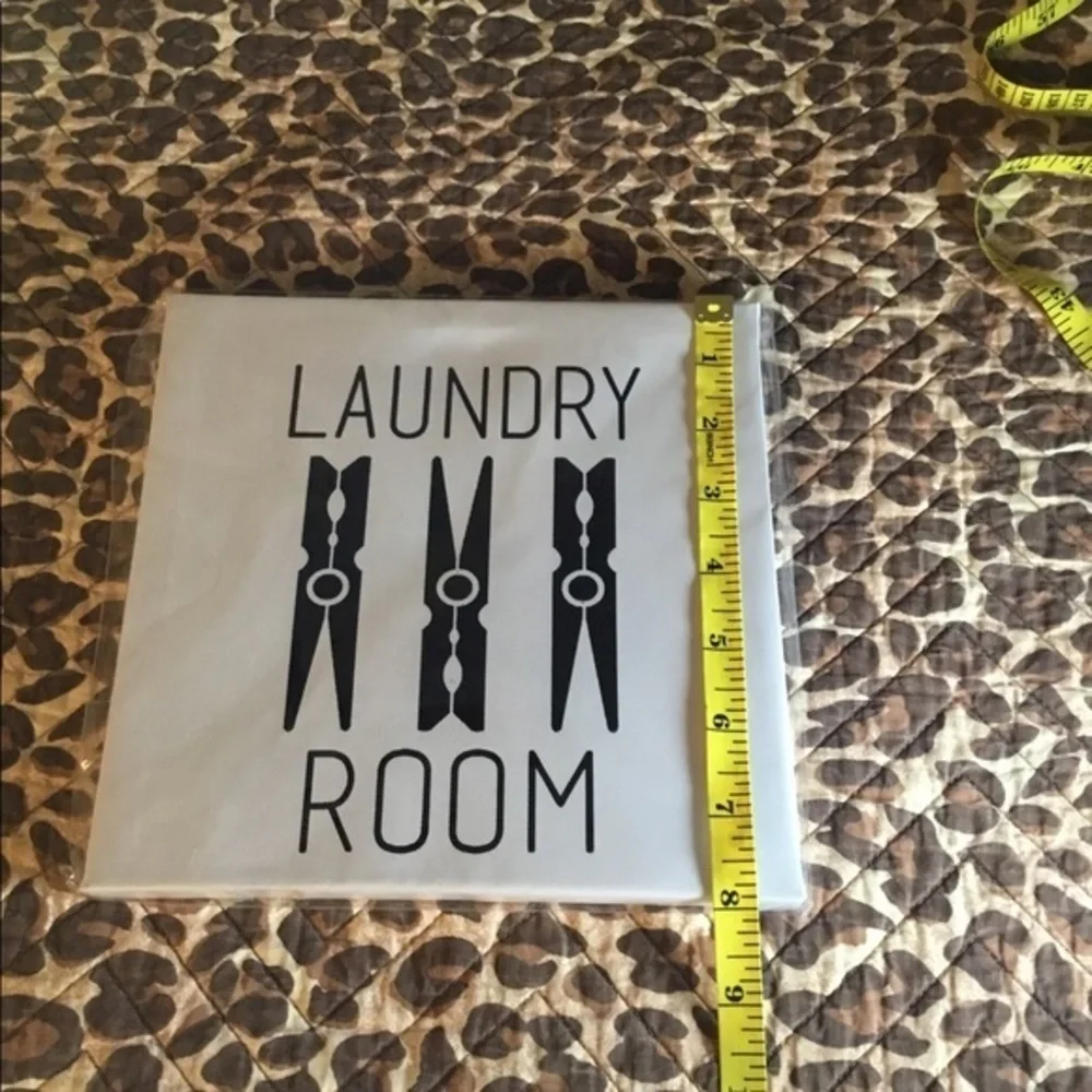 Laundry Room Canvas Wall Art Decor Clothespins